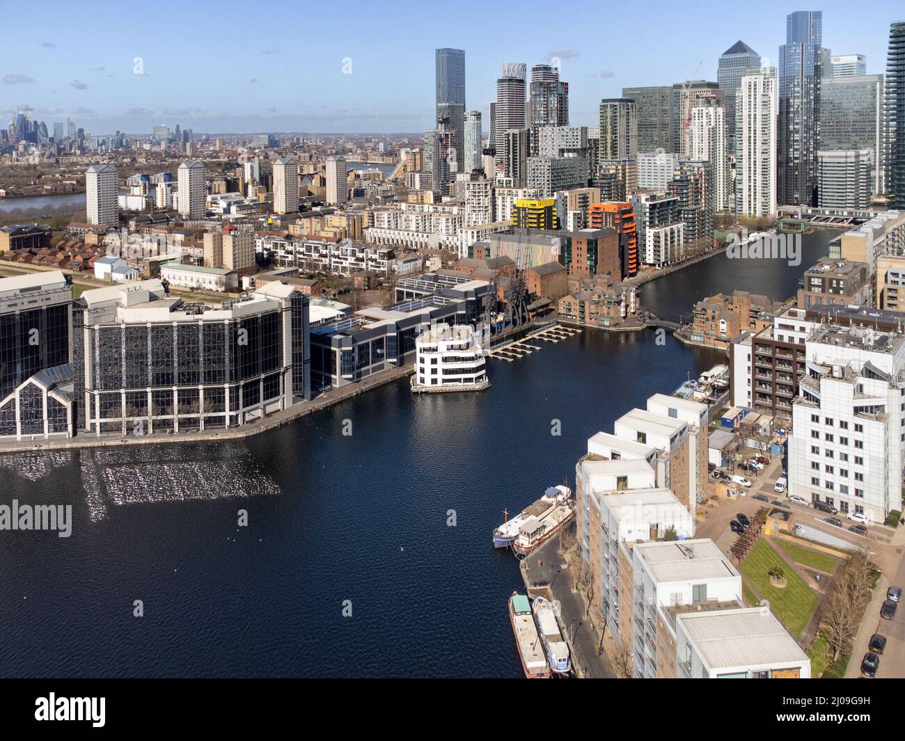 Millwall Inner and Outer Dock, Isle of Dogs, Londres Banque D'Images