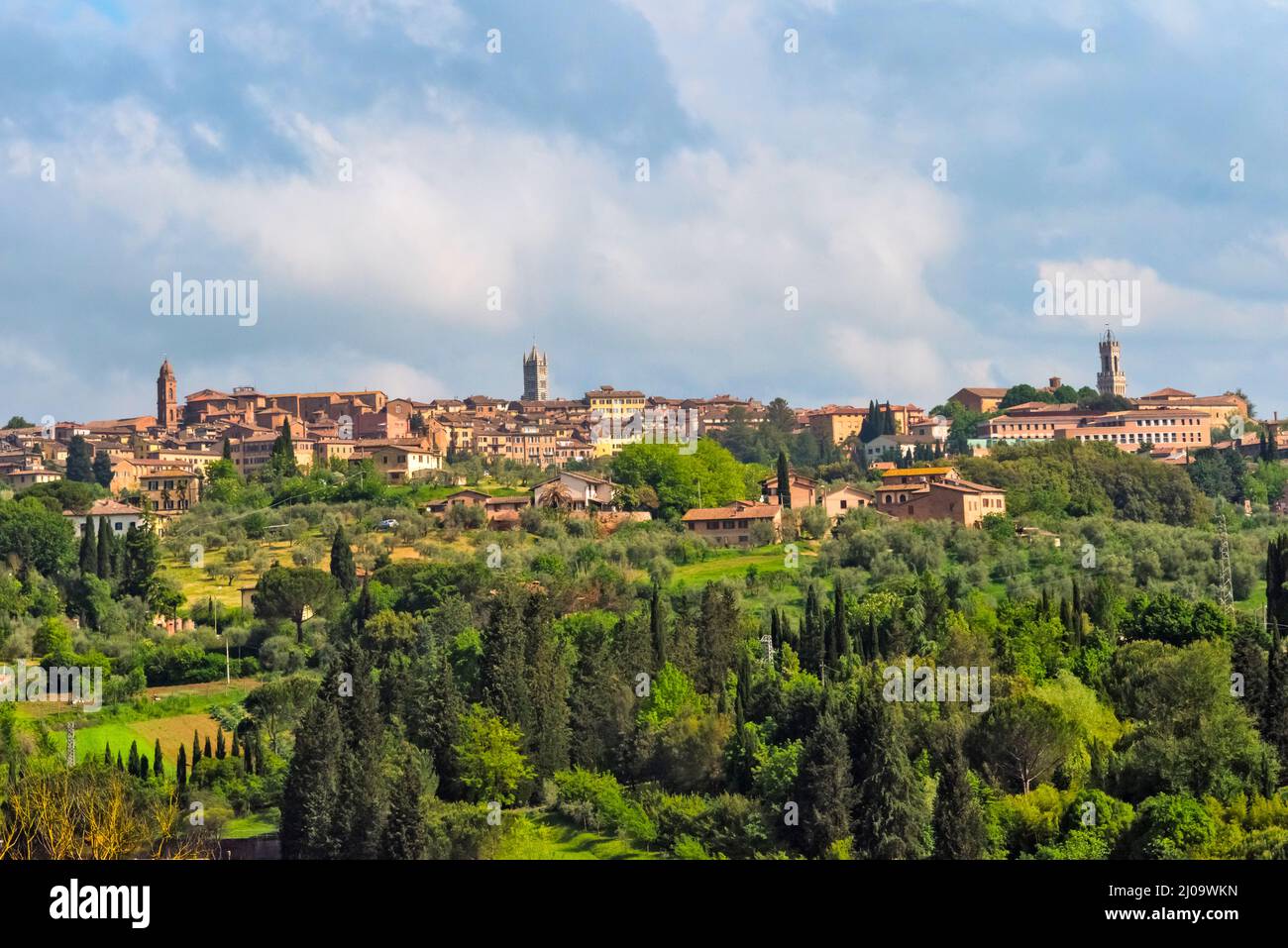 Ville de Sienne, province de Sienne, région de Toscane, Italie Banque D'Images