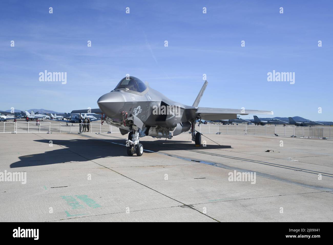 Le corps des Marines des États-Unis VMFA-314 F-35C fait ses débuts au MCAS Miramar, à San Diego, en Californie Banque D'Images