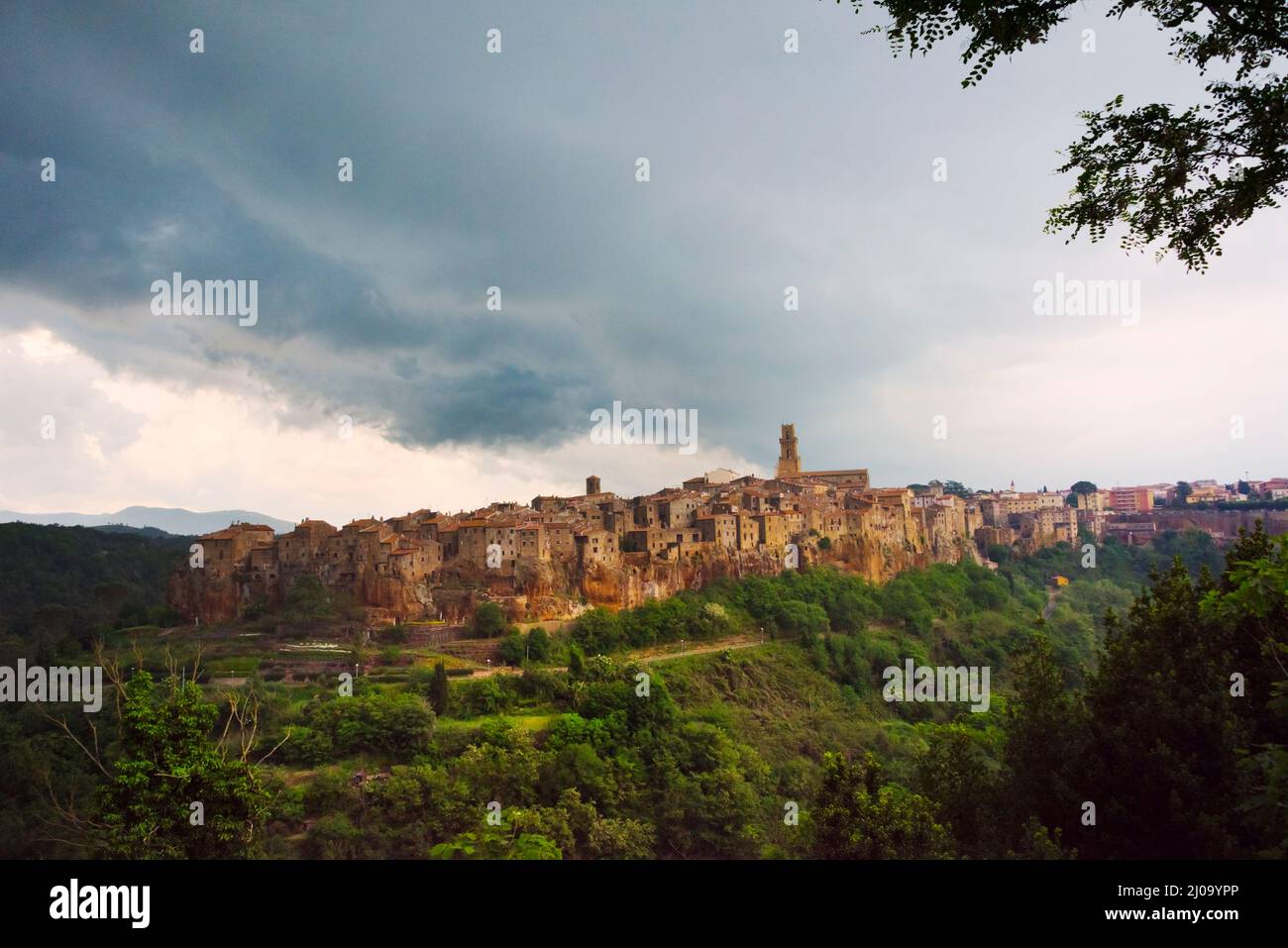 Pitigliano, province de Grosseto, région Toscane, Italie Banque D'Images