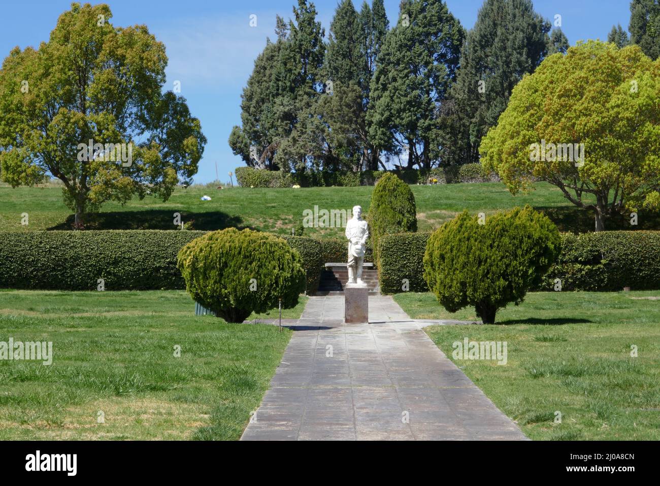 Santa Clarita, Californie, États-Unis 17th mars 2022 musicien Tex Williams grave à Zane Gray Garden au Eternal Valley Memorial Park le 17 mars 2022 à Santa Clarita, Californie, États-Unis. Photo par Barry King/Alay stock photo Banque D'Images