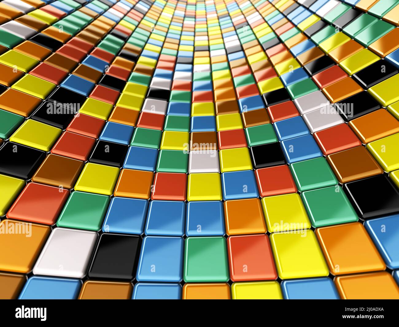 Mur de mosaïque Banque D'Images