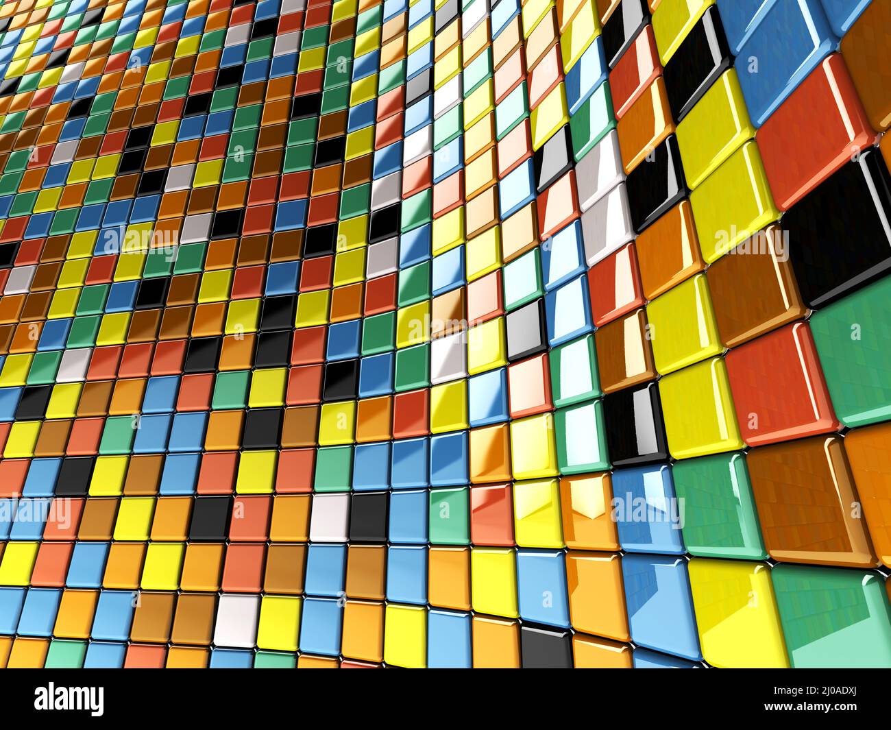 Mur de mosaïque Banque D'Images