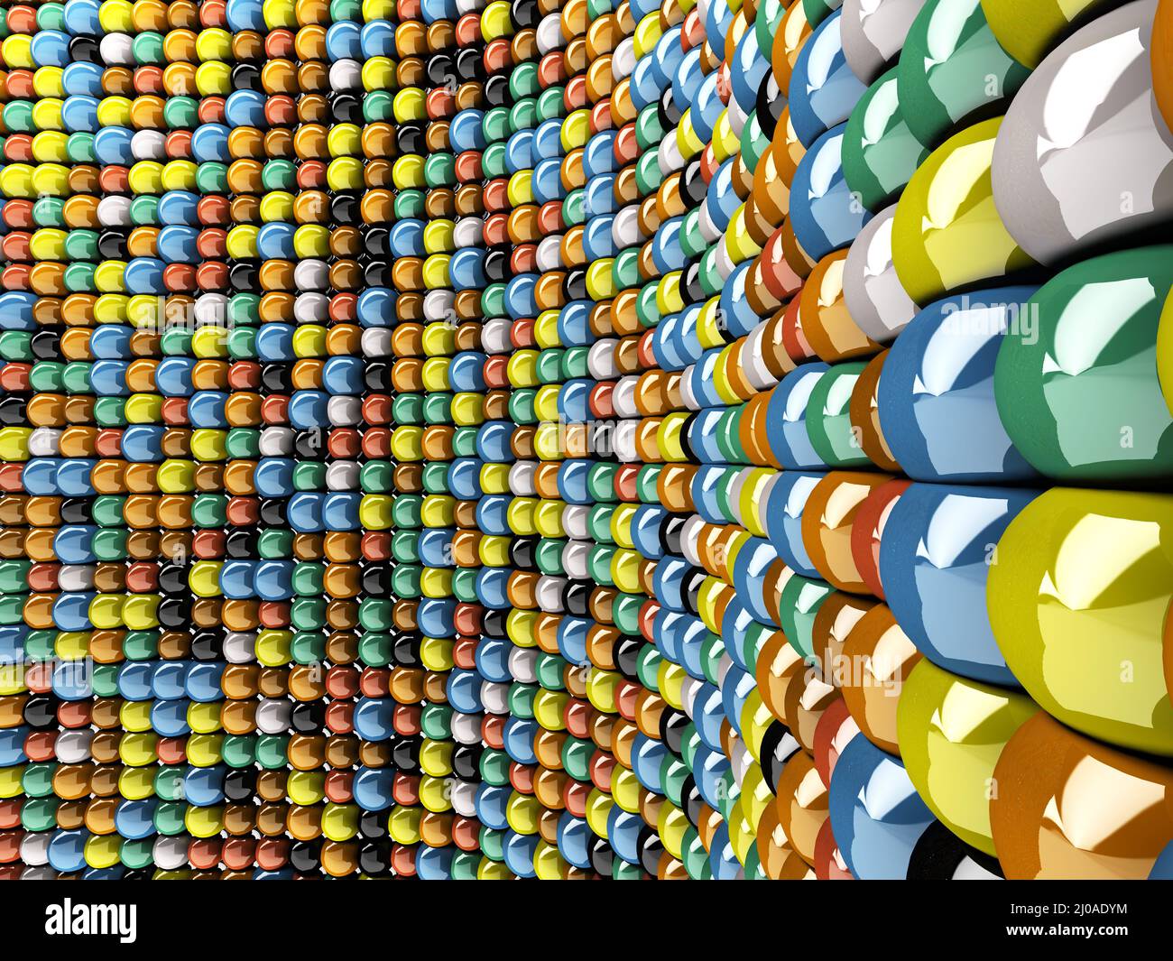 Mur de mosaïque Banque D'Images