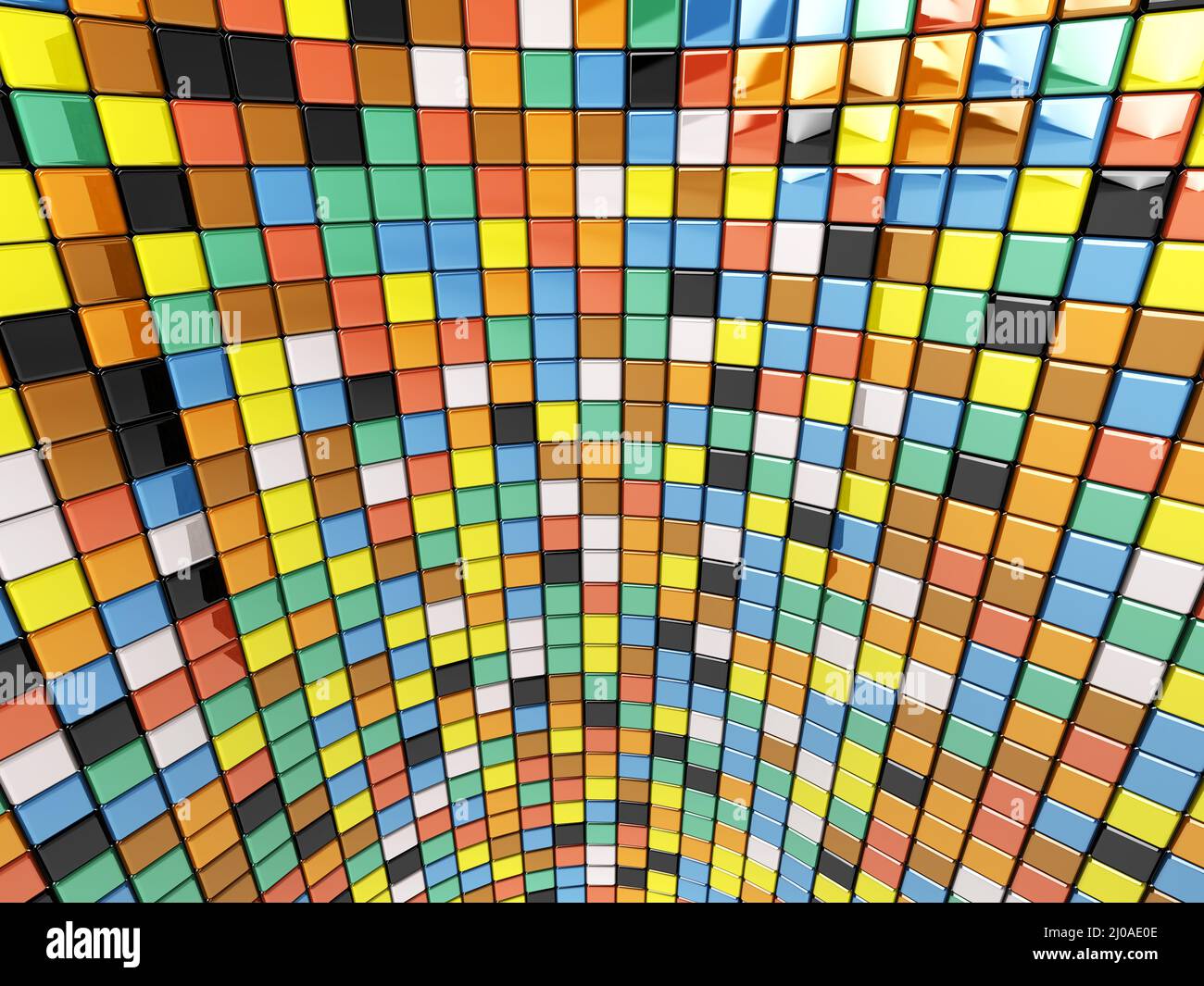 Mur de mosaïque Banque D'Images