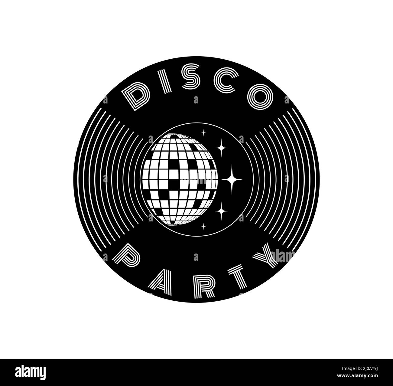 Bannière soirée disco.Affiche de musique rétro.DJ modèle Party.Disco ball des années 80.Fête des années 70 Illustration de Vecteur Bannière soirée disco.Affiche de musique rétro.DJ modèle Party.Disco ball des années 80.Fête des années 70 Illustration de Vecteur