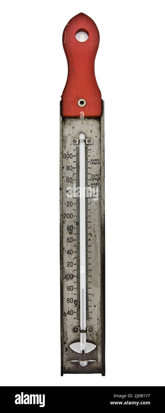 Thermomètre à bonbons vintage Banque D'Images