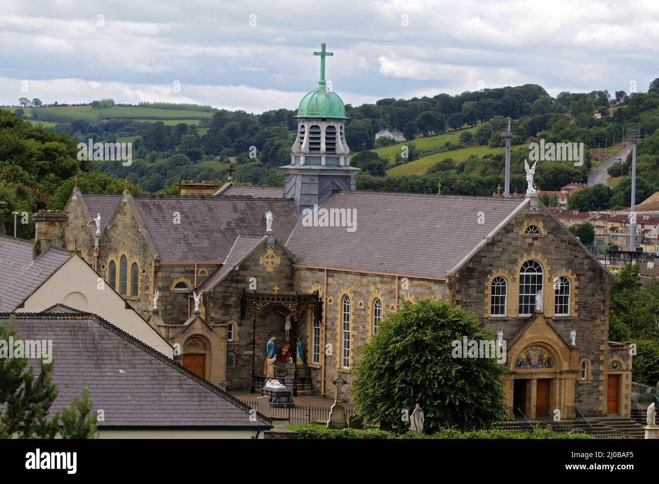 Église de la Tour longue de Saint-Columba, Londonderry, Royaume-Uni Banque D'Images