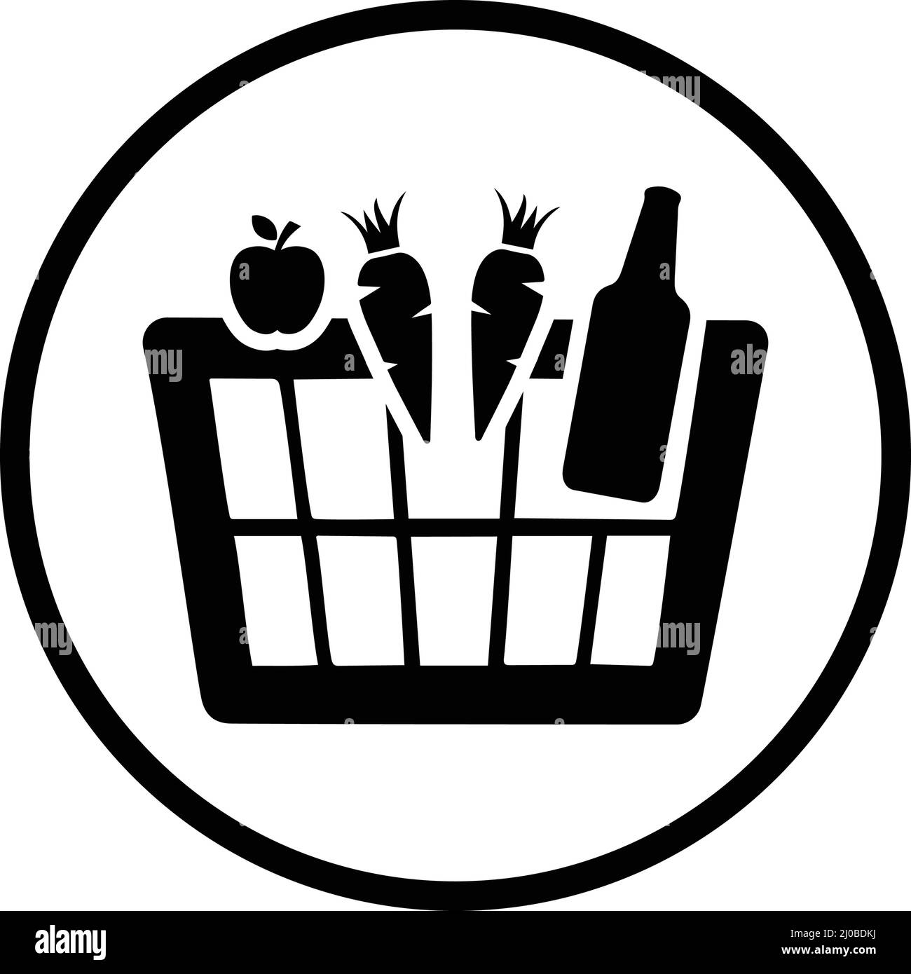 Épicerie, icône de panier - parfait pour la conception et le développement de sites Web, fichiers imprimés et présentations, supports promotionnels, illustrations Illustration de Vecteur