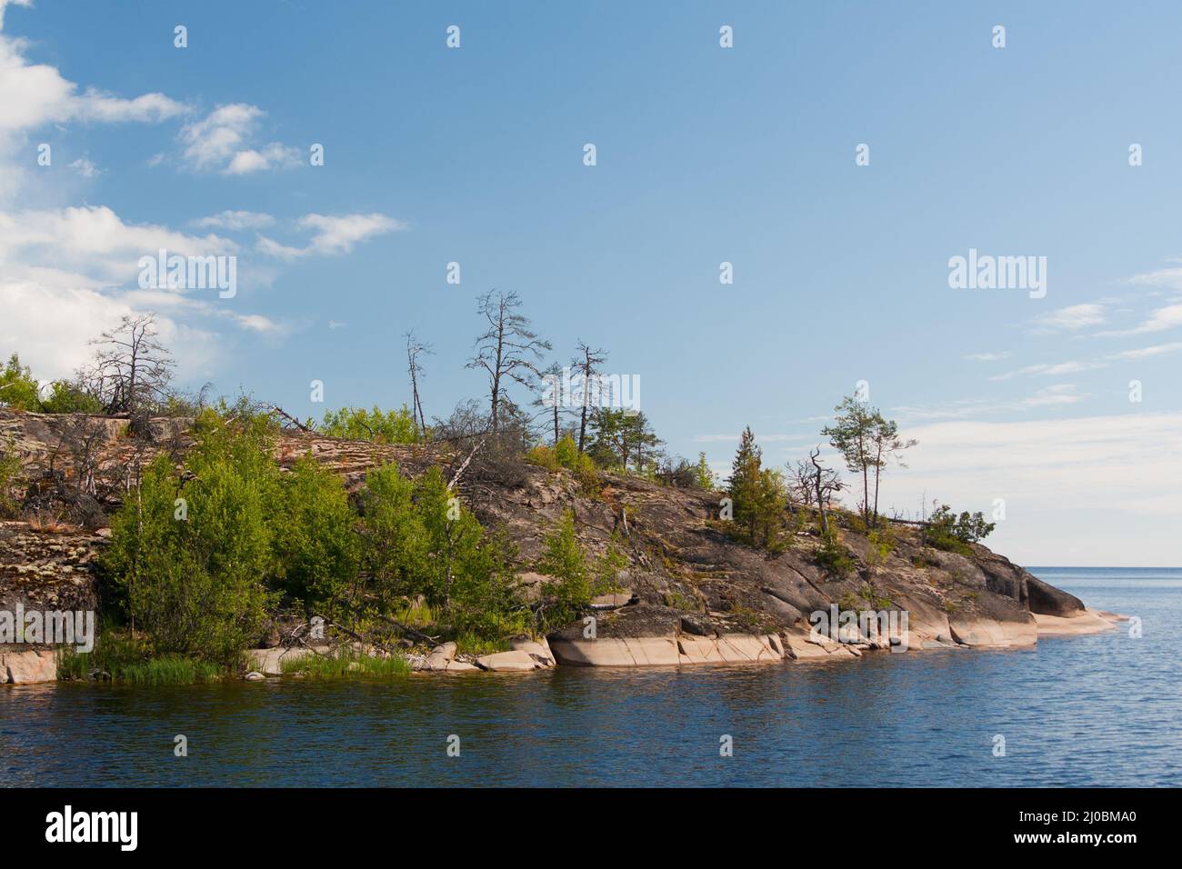Île de Karelia Valaam. Banque D'Images