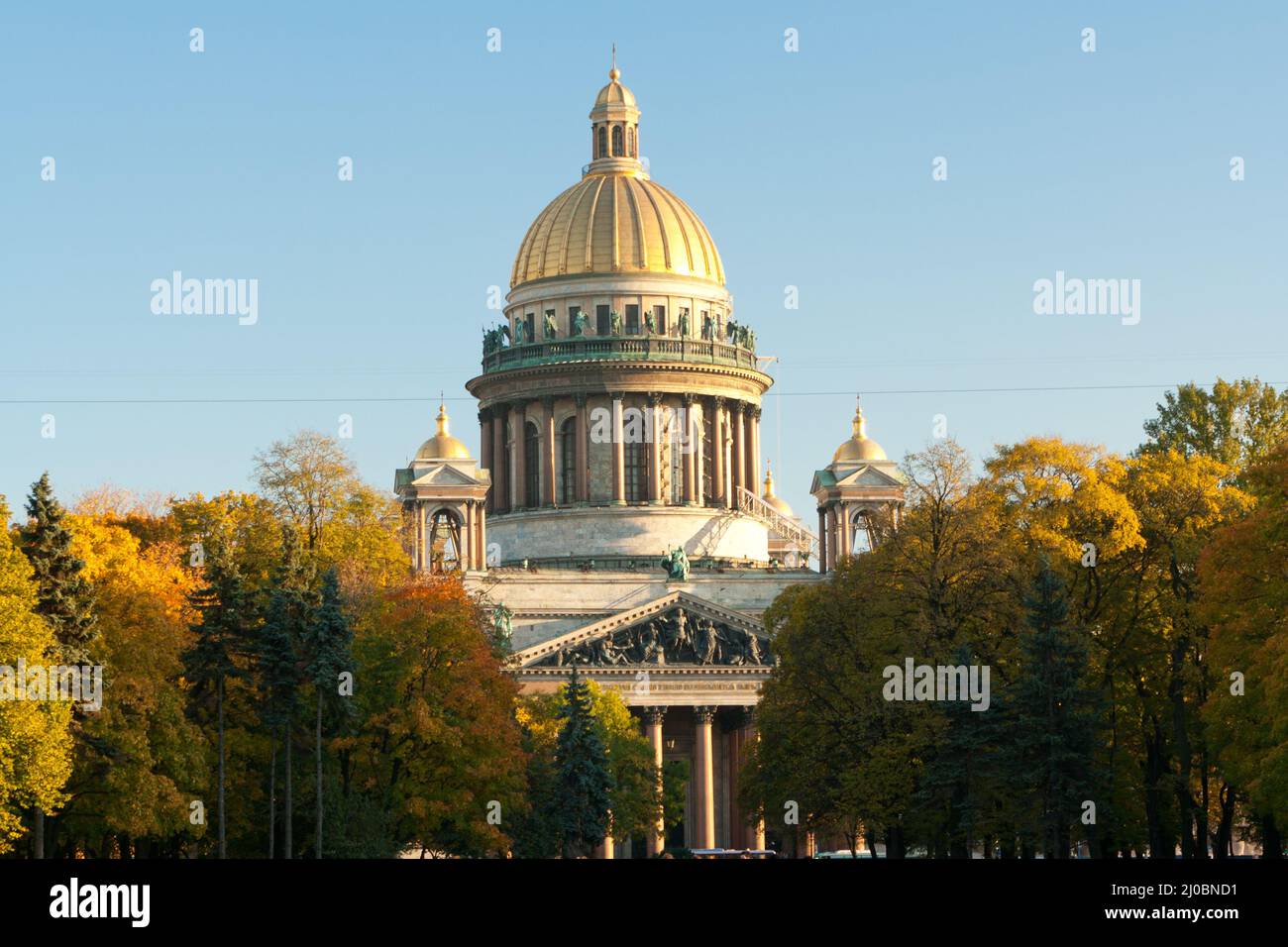 Cathédrale Saint-Isaac. Saint-Pétersbourg Sunny jour Banque D'Images