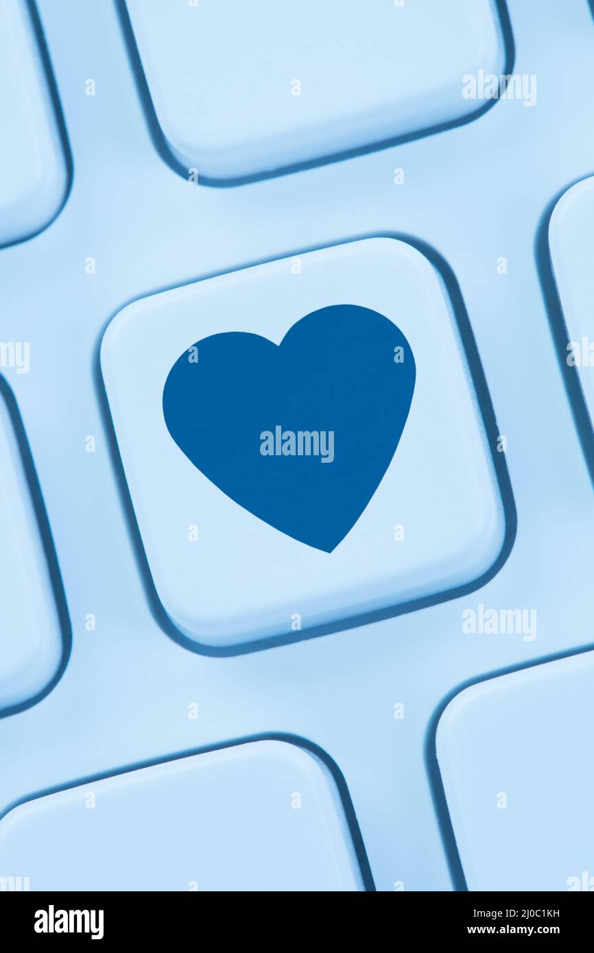 Partenaire amour Internet en ligne datant agence coeur Banque D'Images