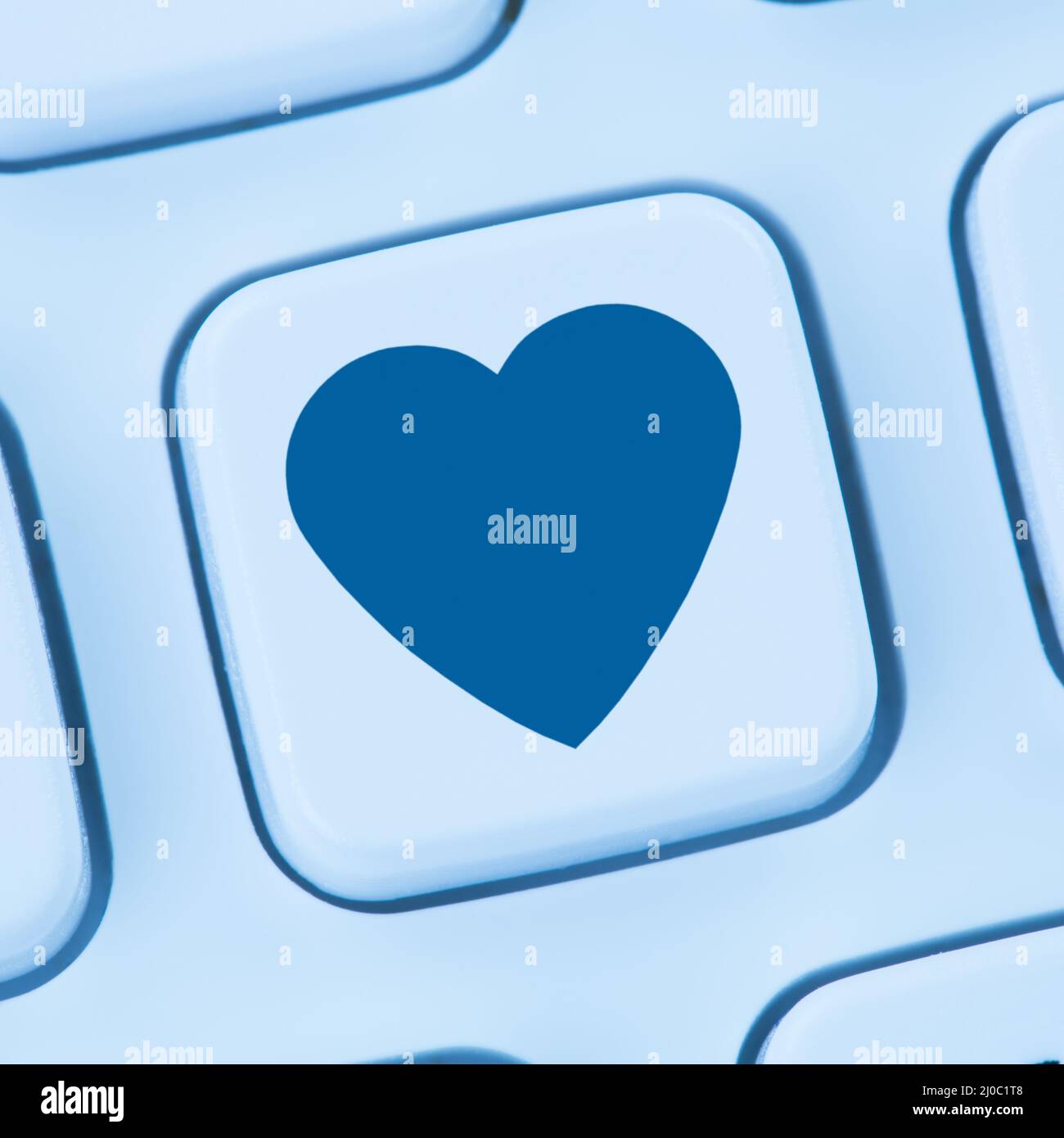 Partenaire amour Internet en ligne datant agence coeur bleu web Banque D'Images