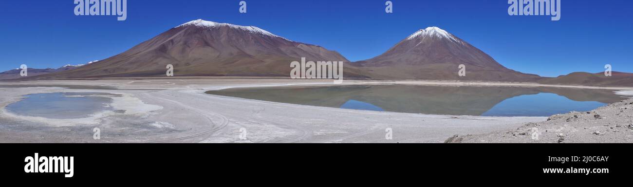Lacs Altiplano, Bolivie, Amérique du Sud, Laguna Verde, lac vert Banque D'Images