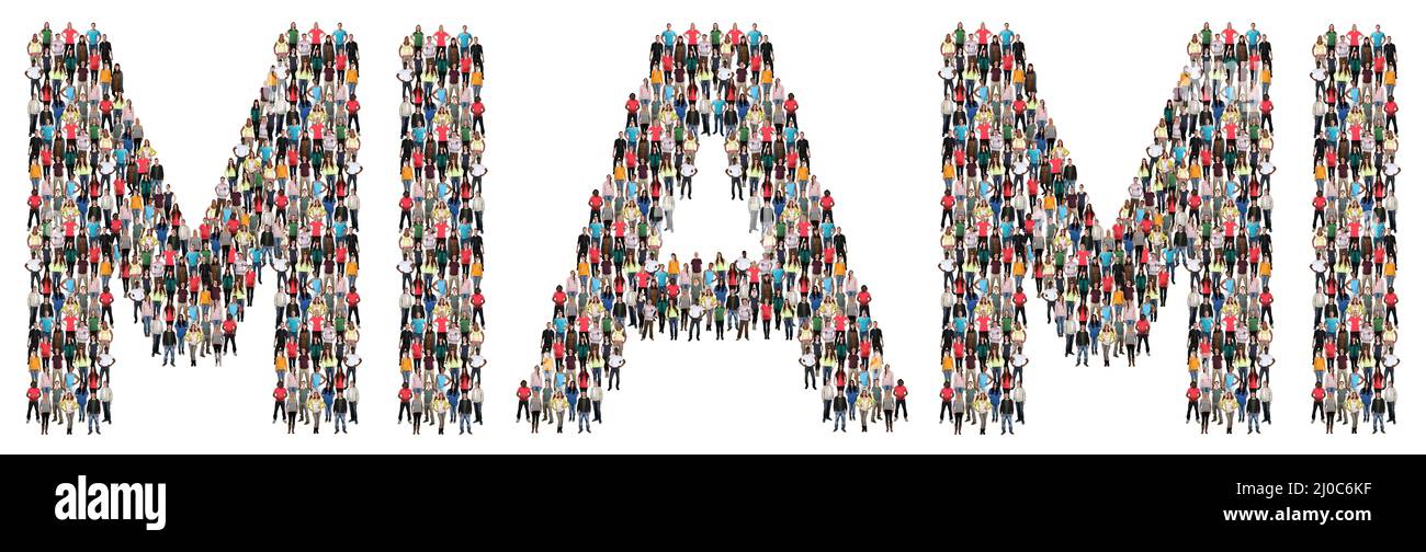 Miami People People Group People Banque D'Images