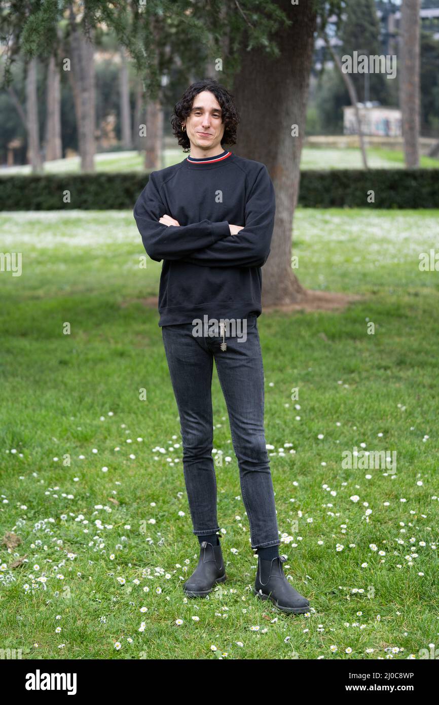 Rome, Italie, 18 mars 2022 - l'acteur Andrea Carpenzano assiste à la présentation du film 'Calcinculo' à Rome. Crédits: Luigi de Pompeis/Alamy Live News Banque D'Images