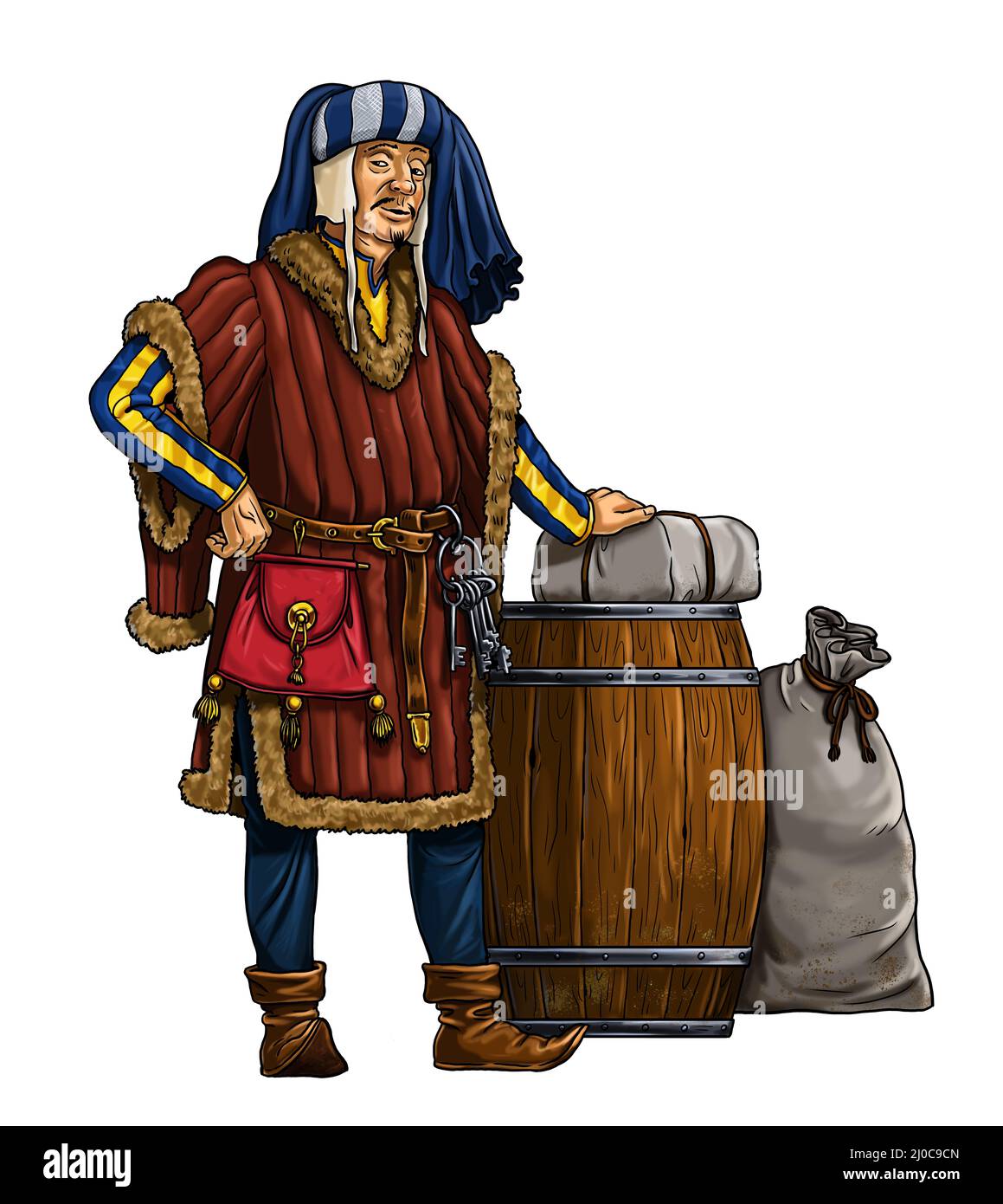 Marchande moyen age Banque de photographies et d’images à haute