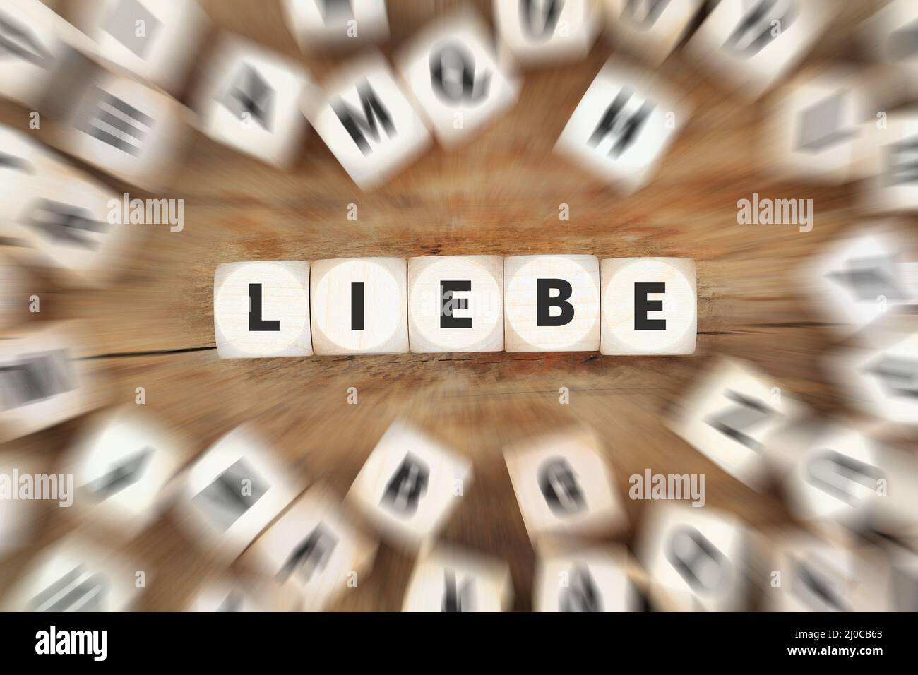Love Love cube business concept Banque D'Images
