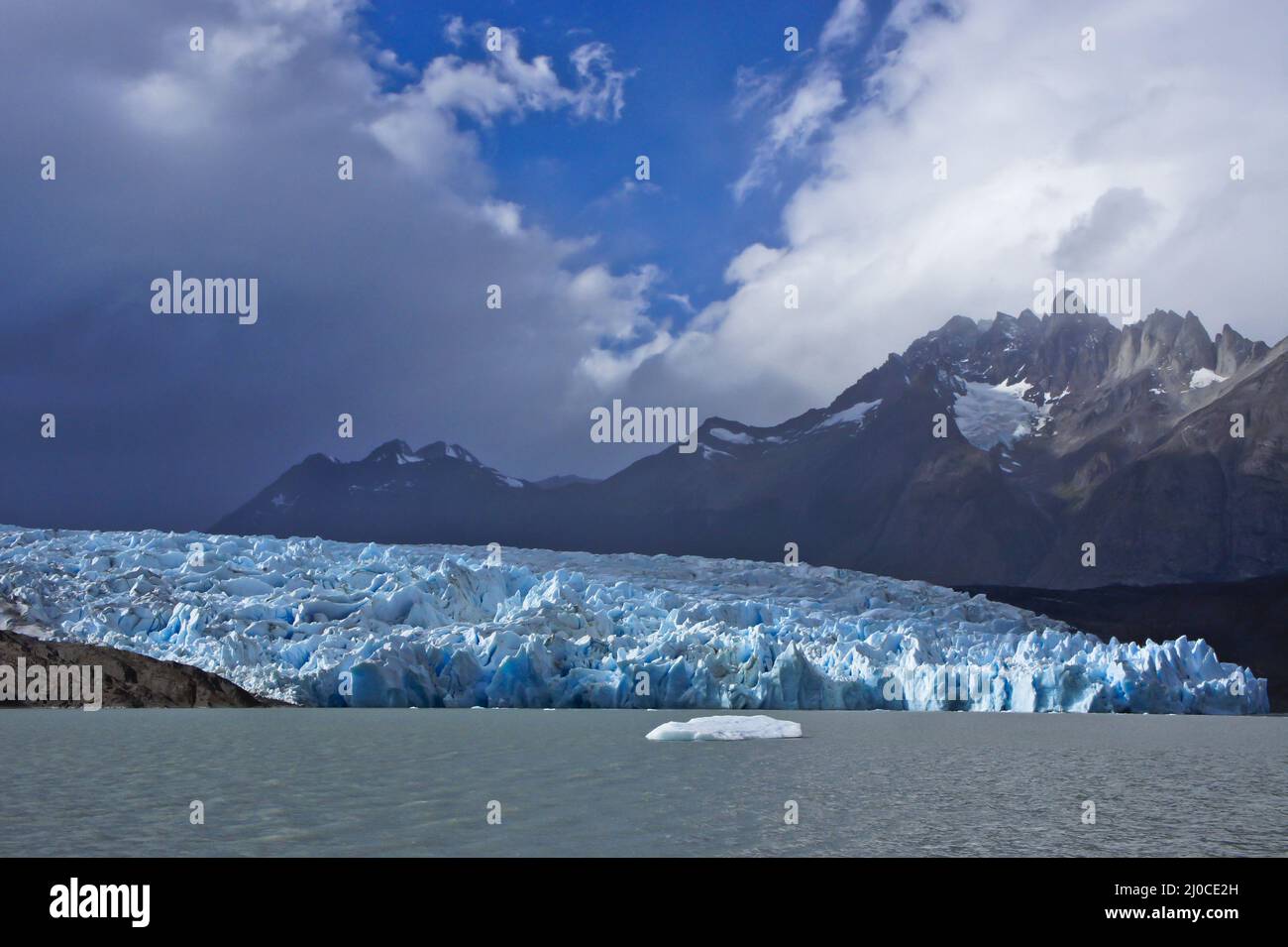 Torres del Paine, Glacier Grey, Patagonie, Chili, Amérique du Sud Banque D'Images