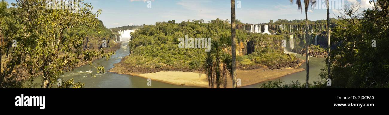 Chutes d'Iguaçu au Brésil, en Amérique du Sud Banque D'Images