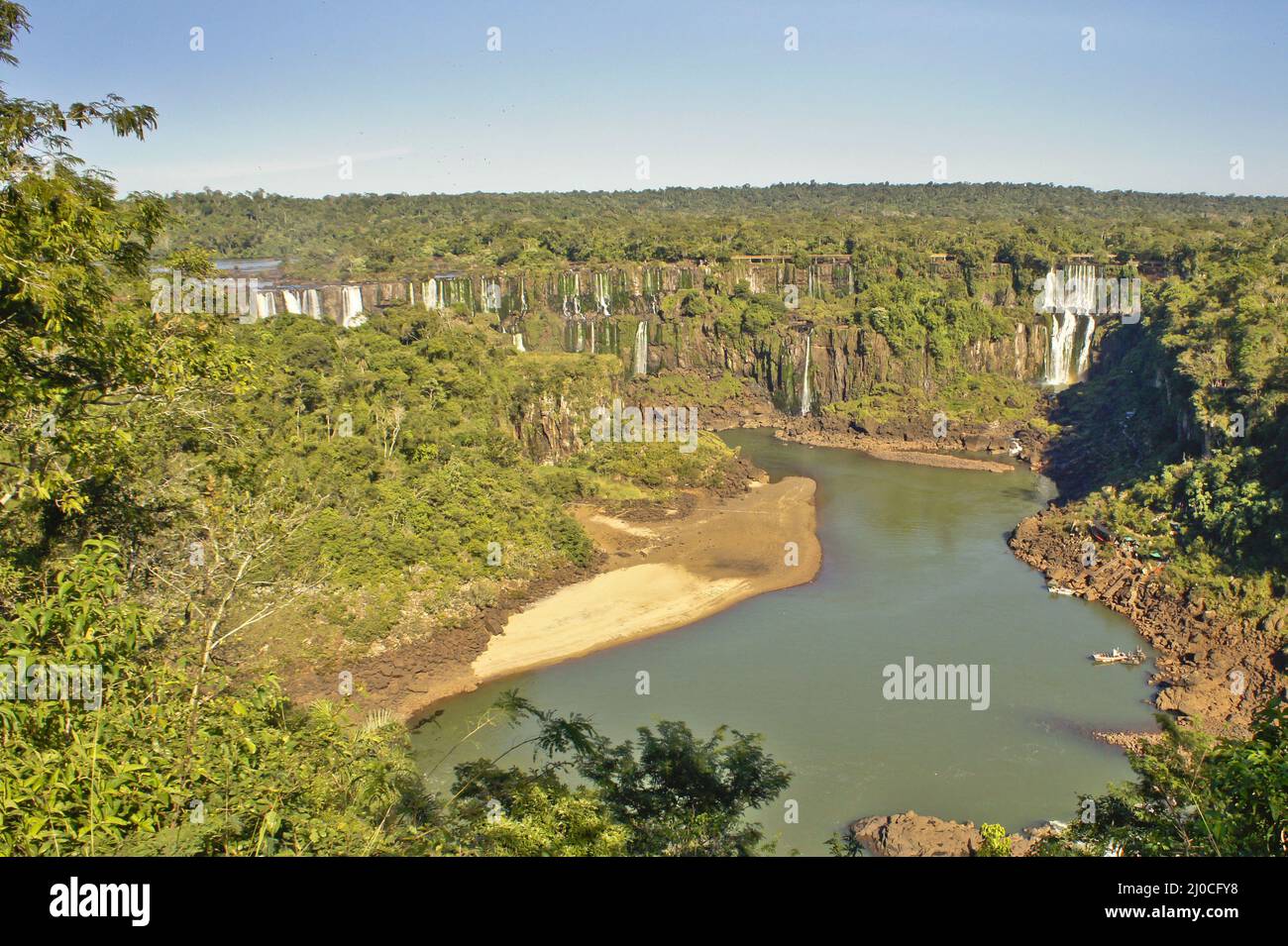 Chutes d'Iguaçu au Brésil, en Amérique du Sud Banque D'Images