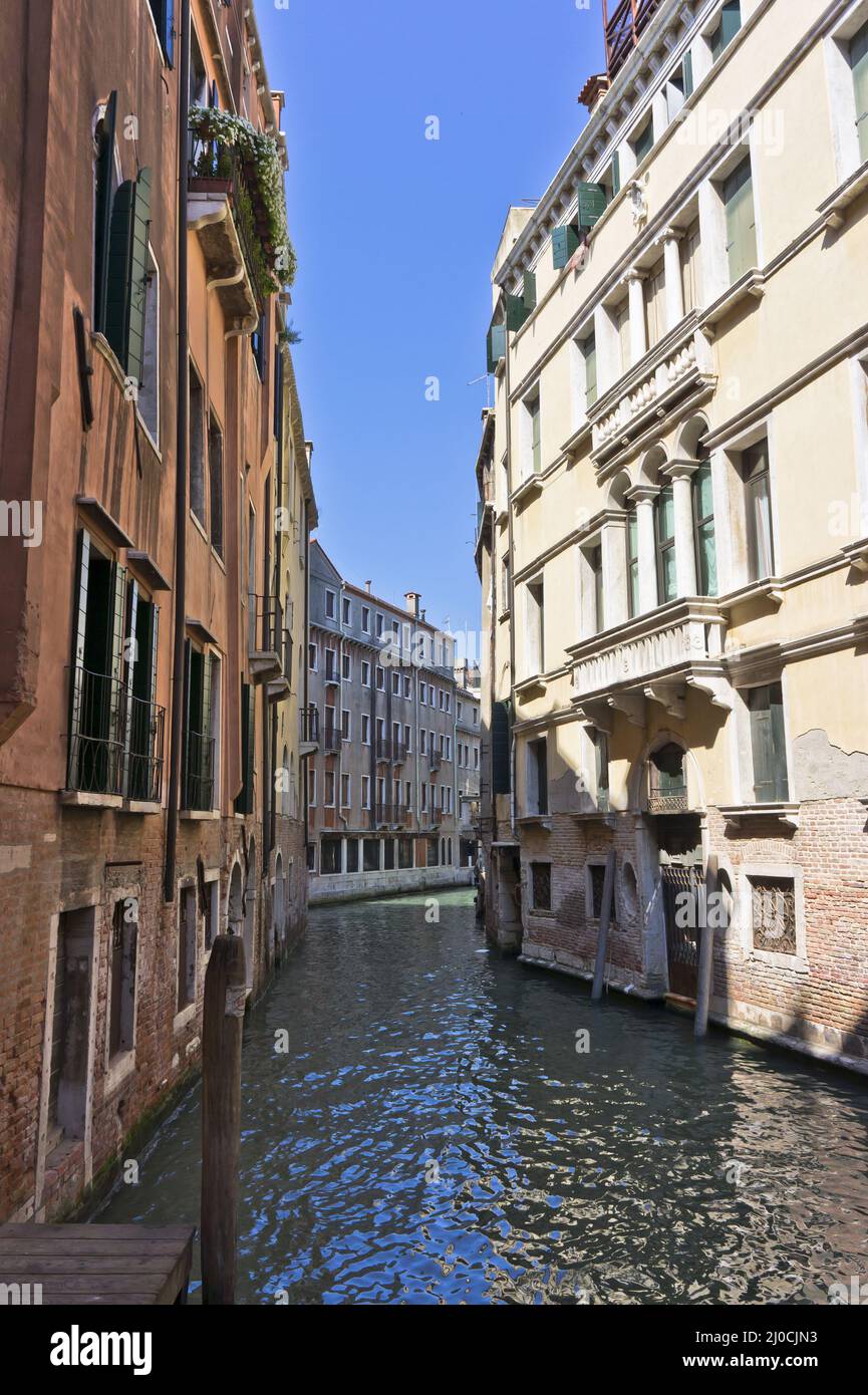 Venise, vue sur le canal, Italie Banque D'Images