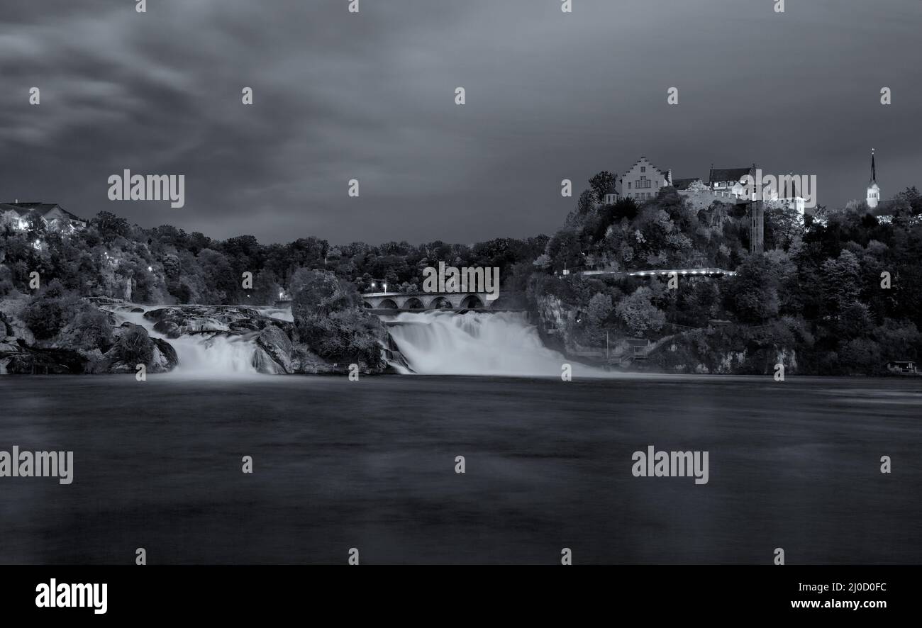 Chutes du Rhin - Schaffhausen. Banque D'Images