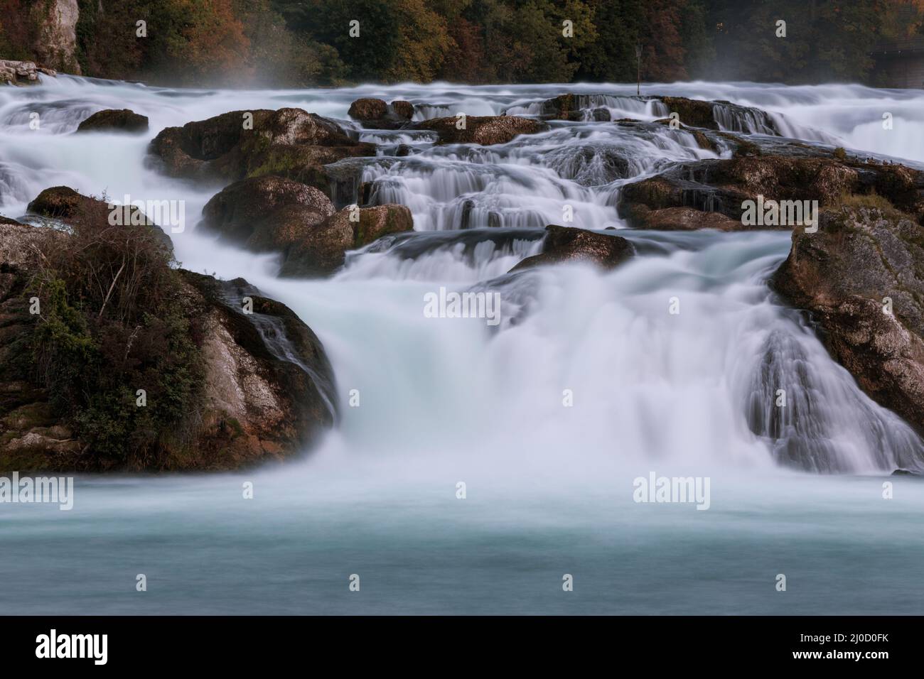 Chutes du Rhin - Schaffhausen. Banque D'Images