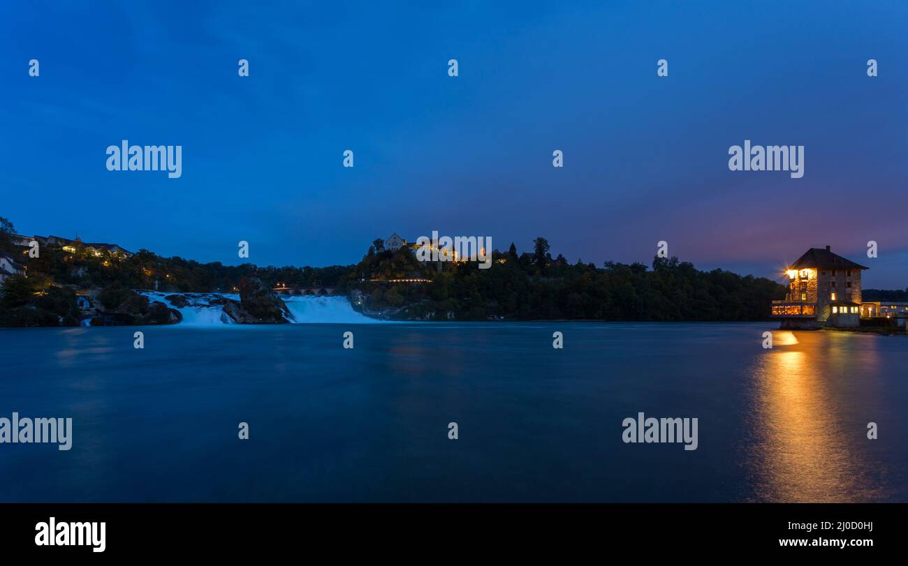 Chutes du Rhin - Schaffhausen. Banque D'Images