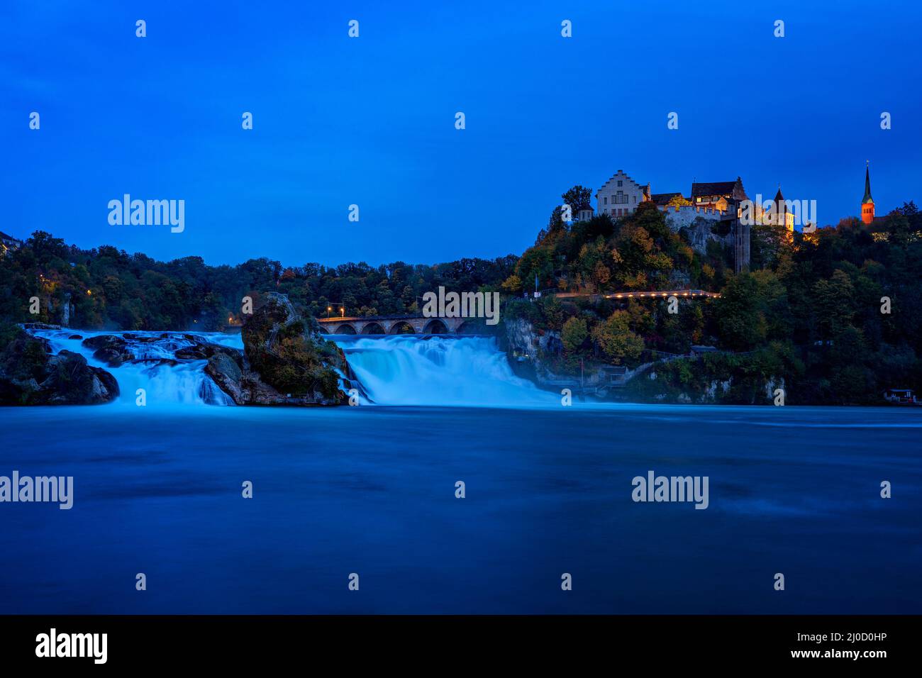 Chutes du Rhin - Schaffhausen. Banque D'Images