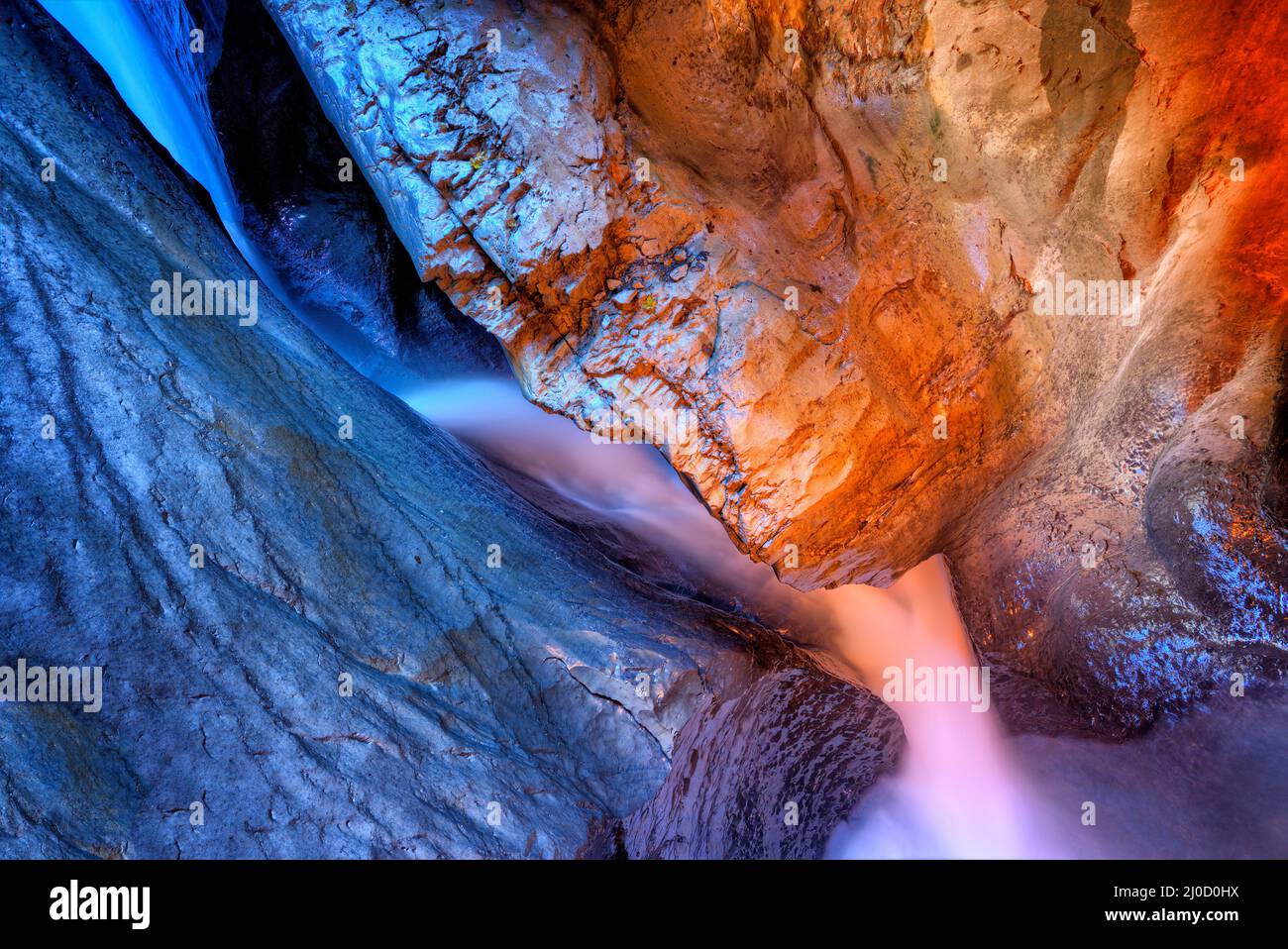 Trümmelbach Falls Banque D'Images