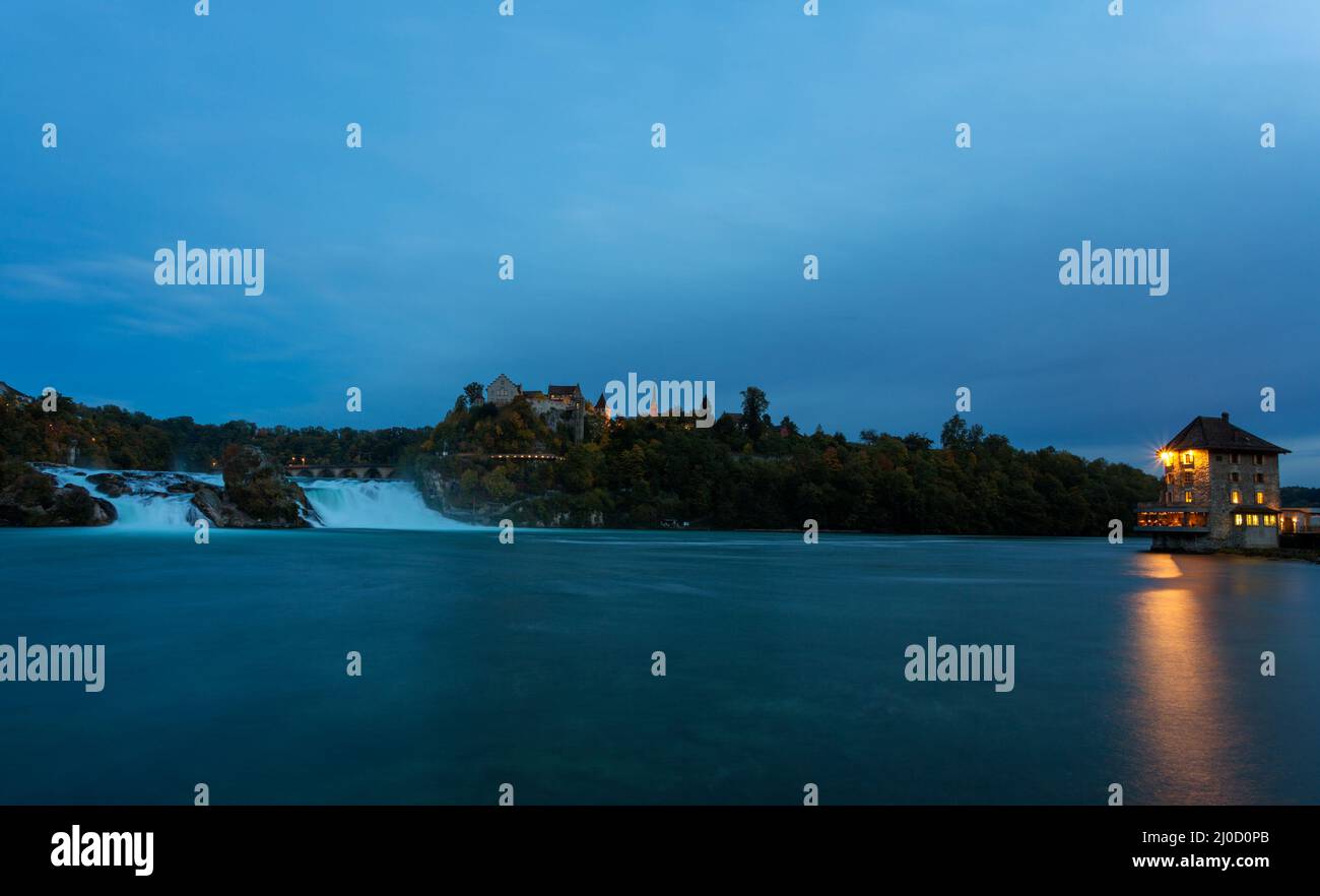 Chutes du Rhin - Schaffhausen. Banque D'Images