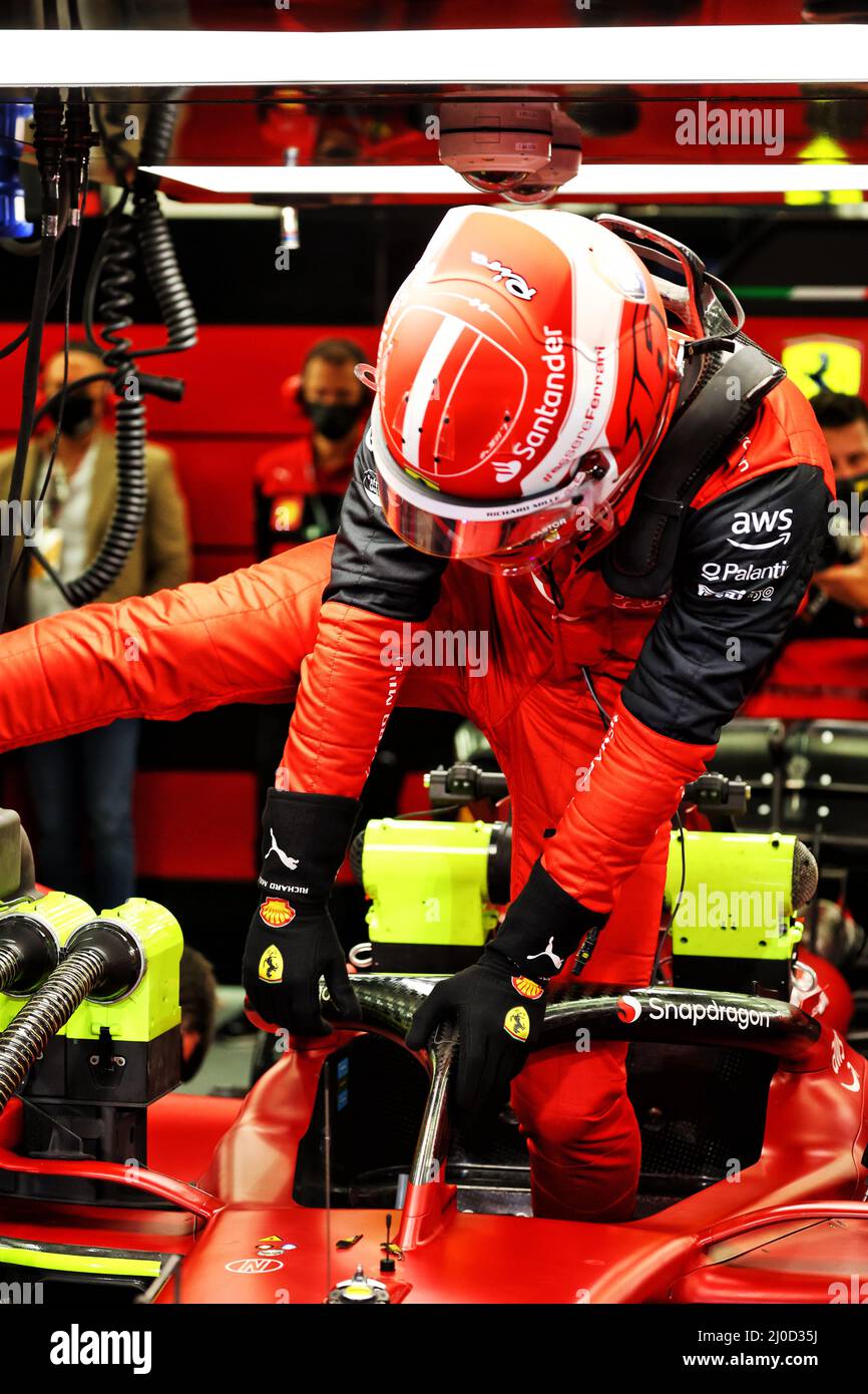 Sakhir, Bahreïn. 18th mars 2022. Charles Leclerc (mon) Ferrari F1-75. 18.03.2022. Credit: XPB Images Ltd/Alay Live News Banque D'Images