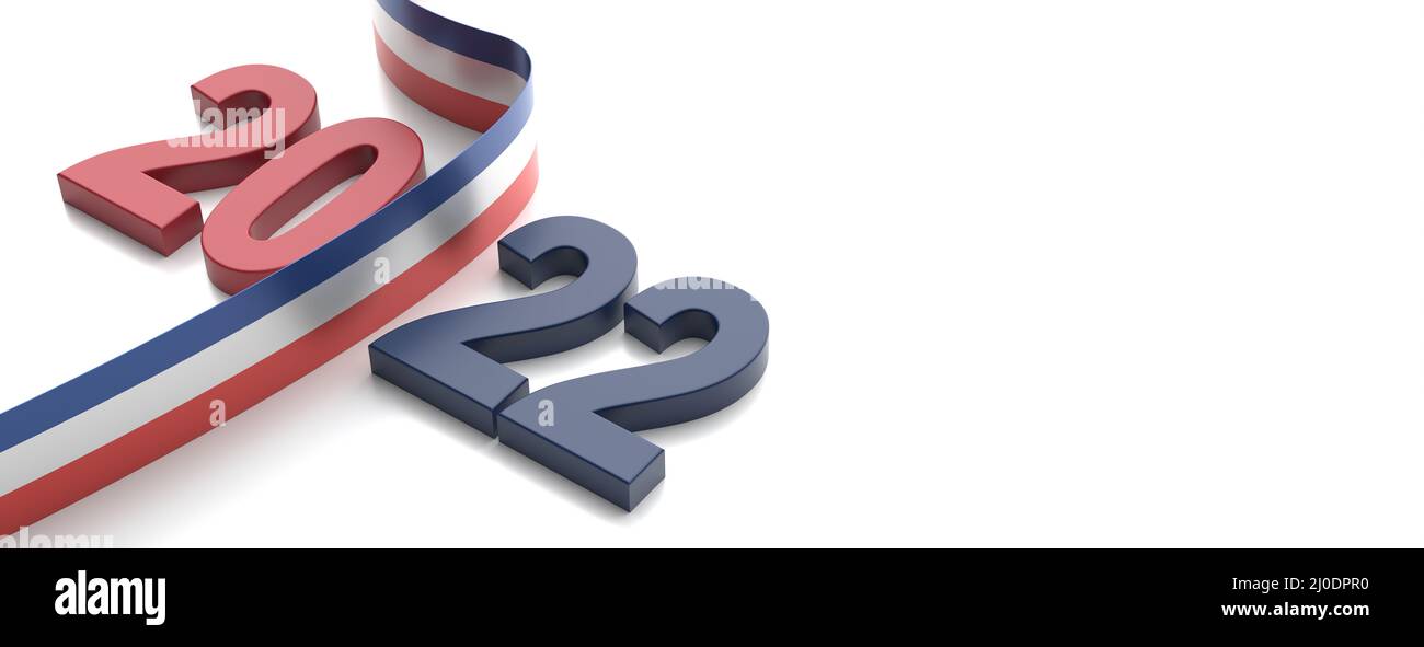 France élection présidentielle 2022, prospectus drapeau français sur ...
