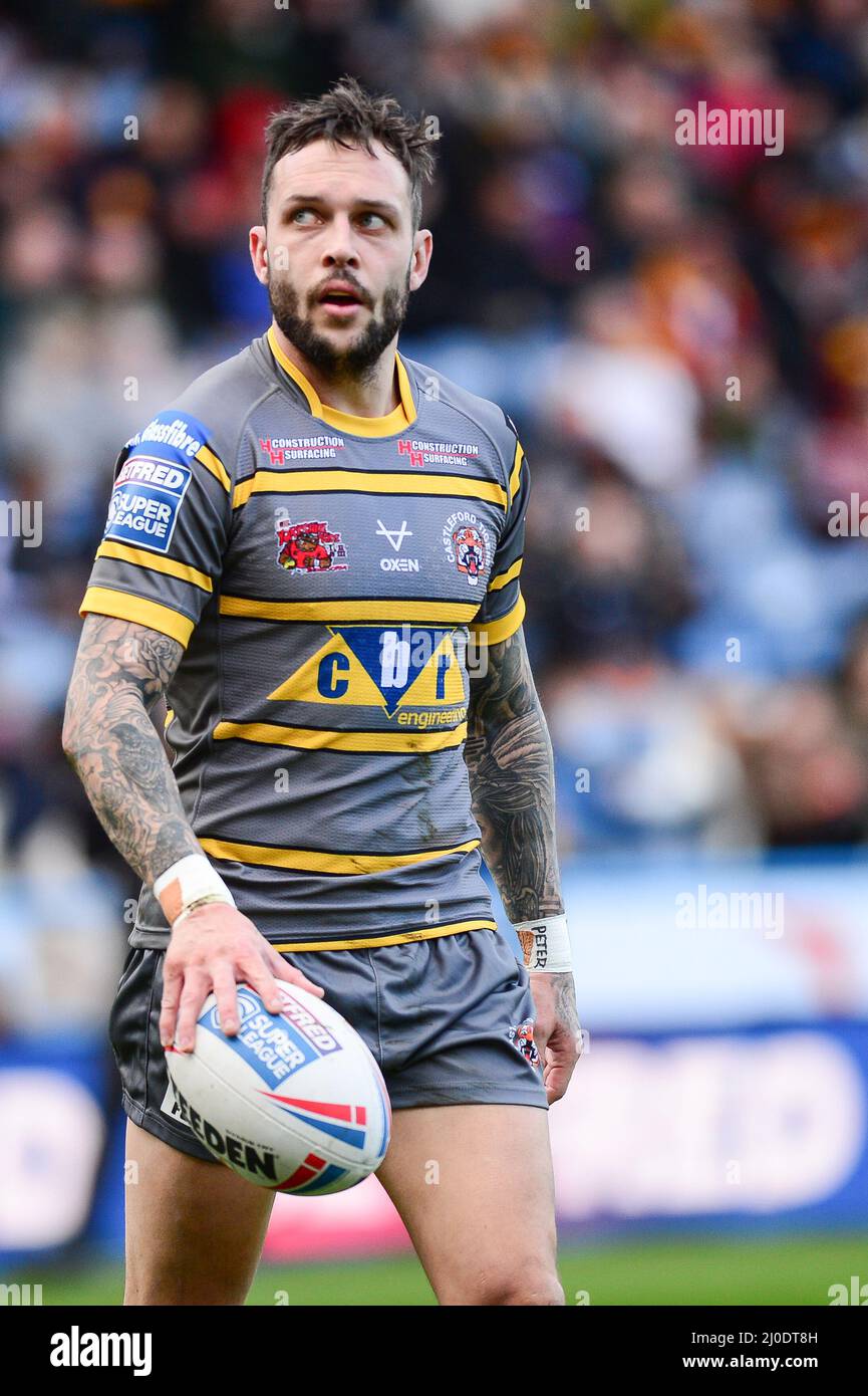 Huddersfield, Angleterre - 12th mars 2022 - Gareth O'Brien de Castleford Tigers. Rugby League Betfred Super League Round 5 Huddersfield Giants vs Castleford Tigers au stade John Smith, Huddersfield, Royaume-Uni Dean Williams Banque D'Images