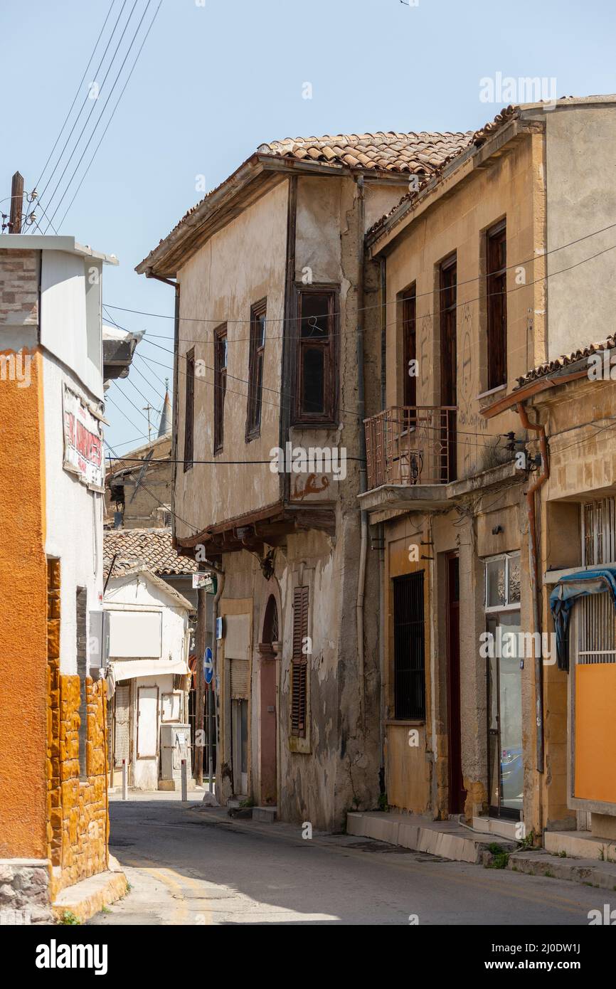 Nicosie, Chypre ville divisée . Banque D'Images