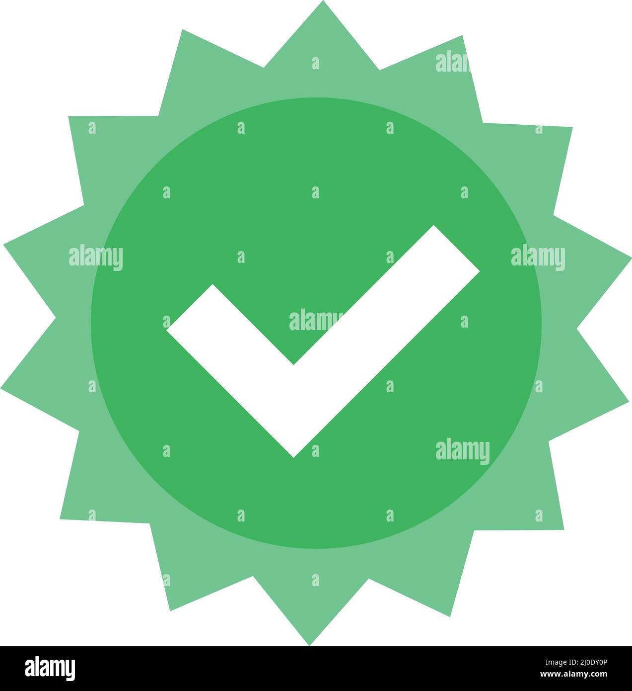 Cochez l'icône de badge. Cocher l'étiquette. Vecteur modifiable. Illustration de Vecteur