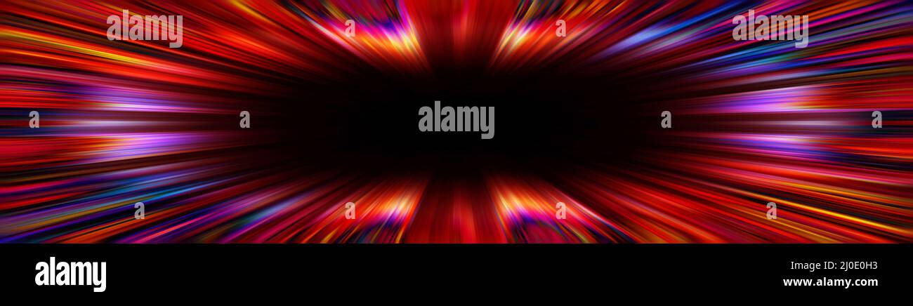 Bordure d'explosion rouge colorée en forme d'étoile Banque D'Images