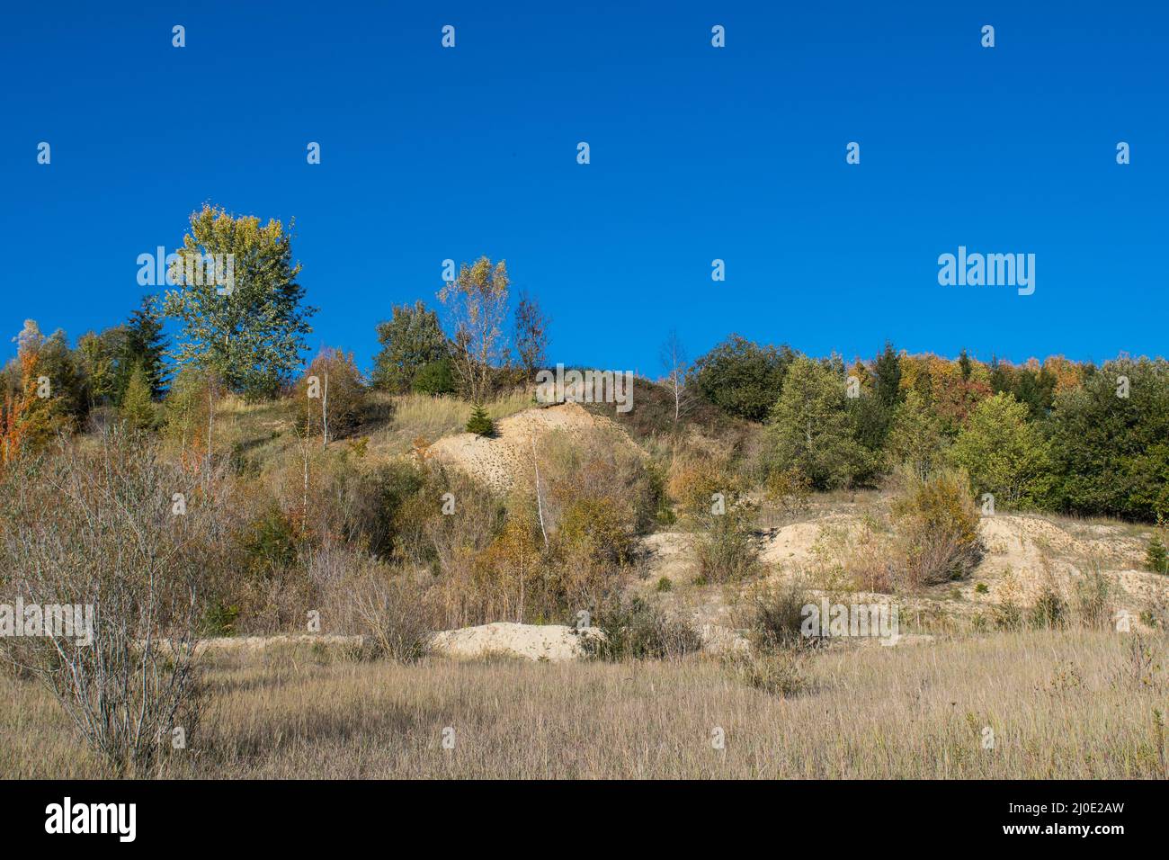 Le gaspillage industriel à la nature Banque D'Images