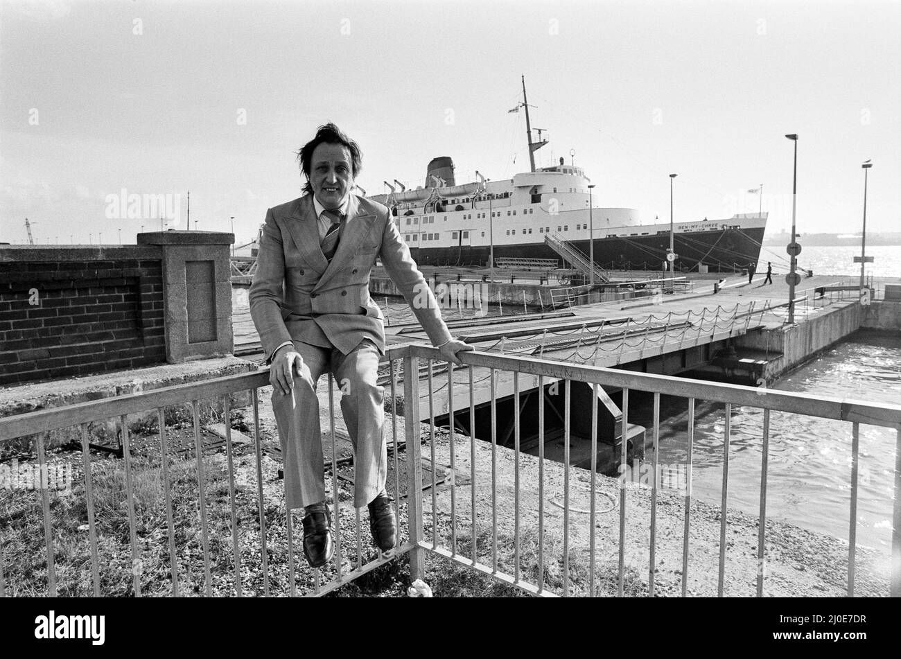 Comédien Ken Dodd à Liverpool. 4th avril 1979. Banque D'Images