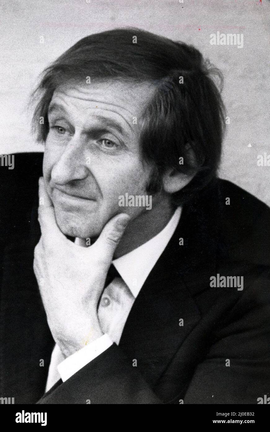 Ally MacLeod responsable de l'équipe de football après avoir été saccagé.Circa 1980. Banque D'Images