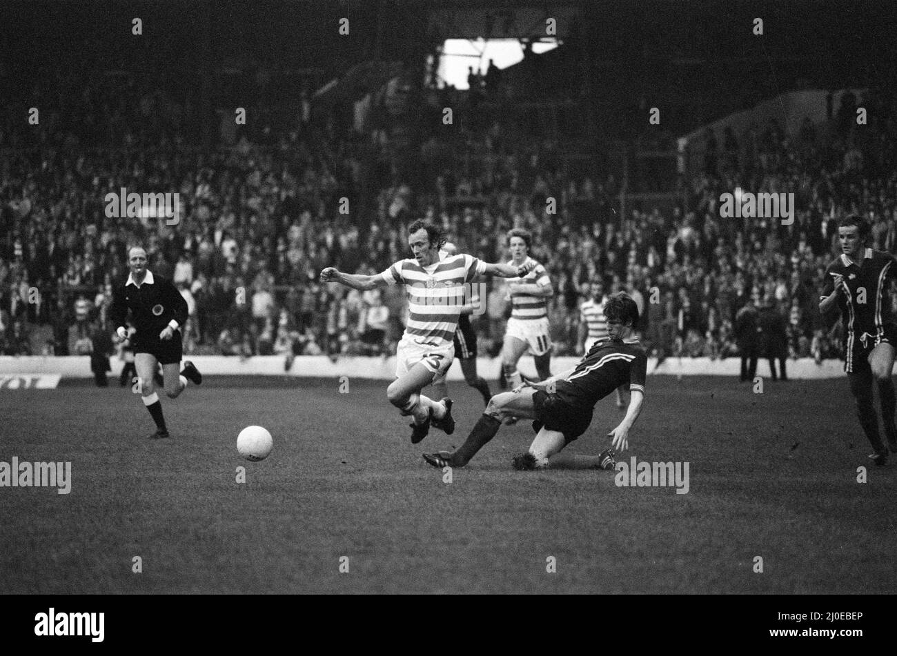 Celtic 3-0 Dundee, match de première ligue écossais au Celtic Park, samedi 13th octobre 1979. Banque D'Images