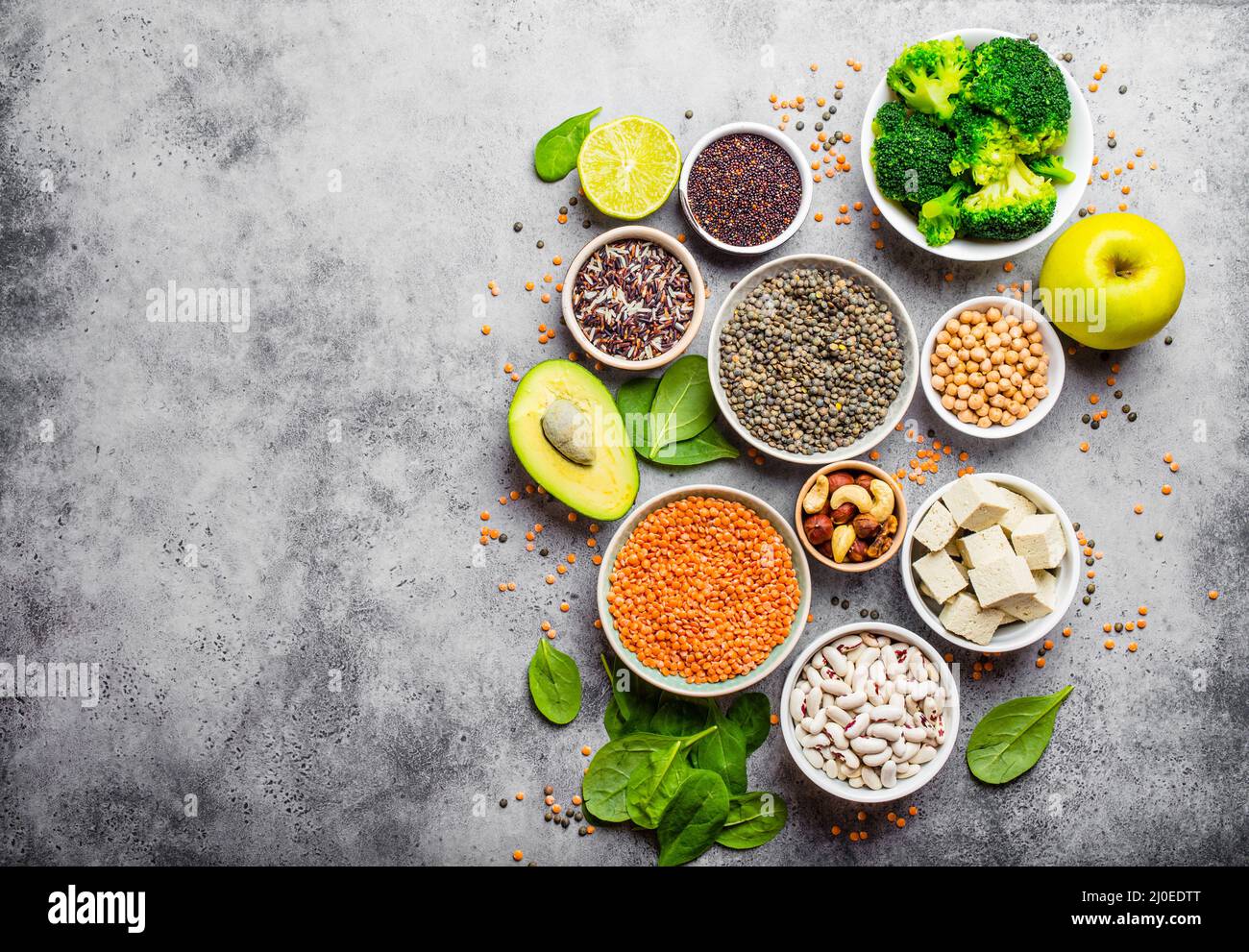 Vegan nutrition saine Banque D'Images