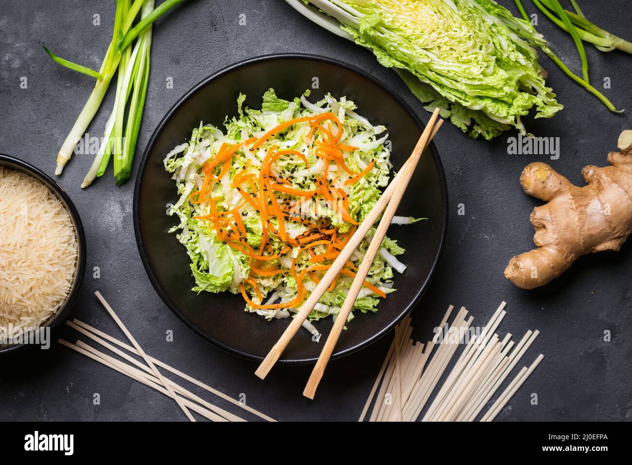 Ingrédients de cuisine asiatique Banque D'Images