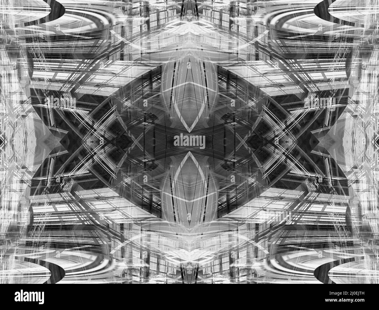 Arrière-plan des traînées de lumière en noir et blanc Banque D'Images