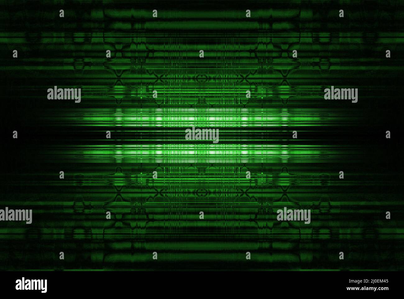 Arrière-plan abstrait avec lignes vertes brillantes Banque D'Images