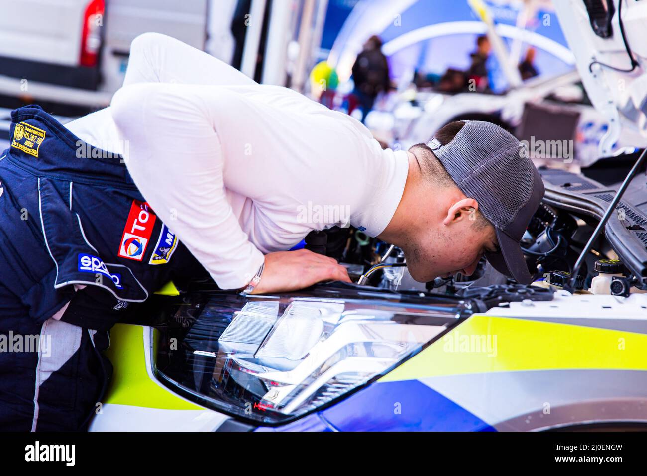 Le Touquet, France. 18th mars 2022. 33 CONSTANT Louis, COPPA Mathieu, Peugeot 208, ambiance pendant le Rallye du Touquet 2022, 1st tour du Championnat de France des Rallyes 2022, du 18 au 19 mars au Touquet, France - photo Bastien Roux / DPPI crédit: DPPI Media/Alay Live News Banque D'Images