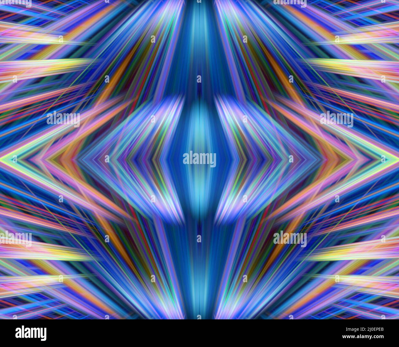 Des sentiers de lumière colorée Banque D'Images