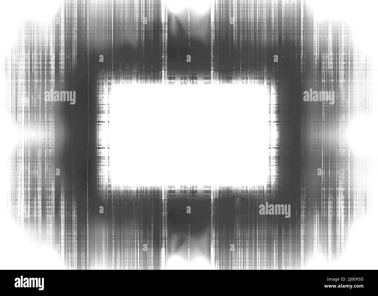 Cadre à rayures noires et blanches Banque D'Images