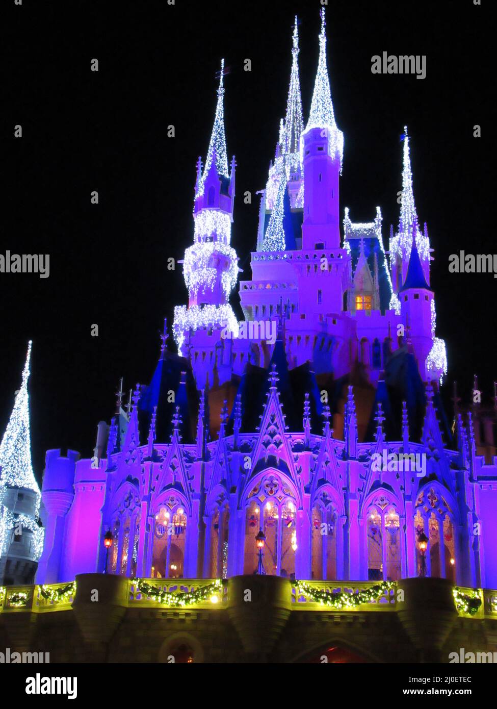 Le château de Cendrillon se trouve au parc Magic Kingdom de Walt Disneyâ€™s, à Lake Buena Vista, près d'Orlando, en Floride Banque D'Images